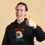 Mikina s potlačou – Keep on smiling