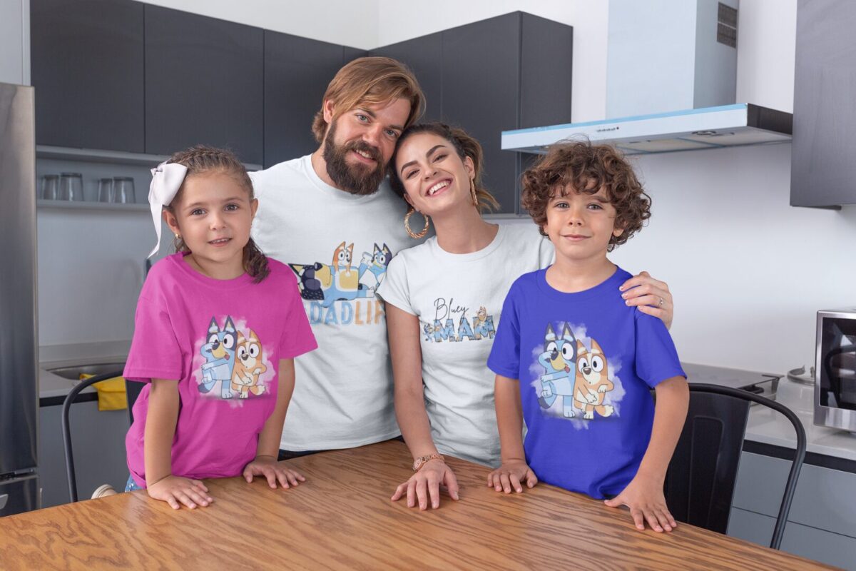 Tričko s potlačou – Dad life bluey – Obrázok 2
