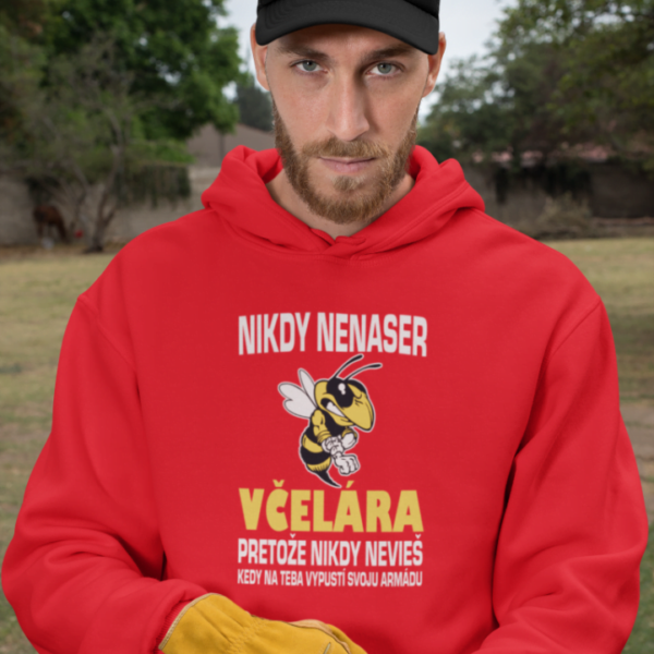Mikina s potlačou – Nikdy nenaser včelára