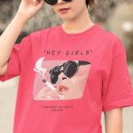 Tričko s potlačou – Hey girls