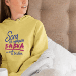 Mikina s potlačou – Som tá najlepšia babka na svete a bodka.