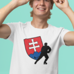 Tričko s potlačou – Slovenský erb a hokejista