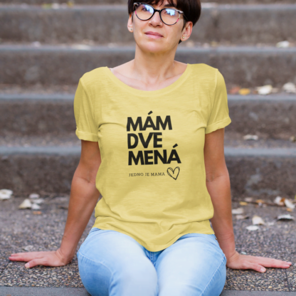 Tričko s potlačou – Mám dve mená, jedno je mama